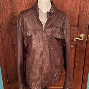Used Kenneth Cole men’s leather jacket XL